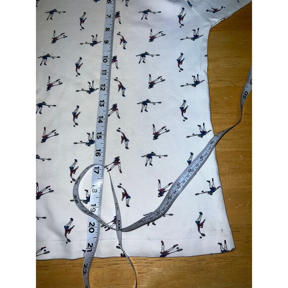 Vintage Tennis Shirt Mockneck Turtleneck Sports Long Sleeve Womens Top Medium - Picture 10 of 10